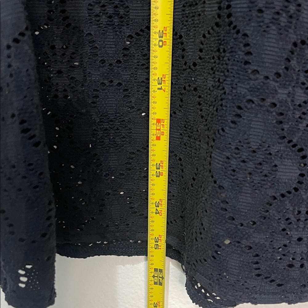 Jantzen Black Lace Swim Coverup Size XL Empire Waist 18” to 23” - Picture 6 of 6
